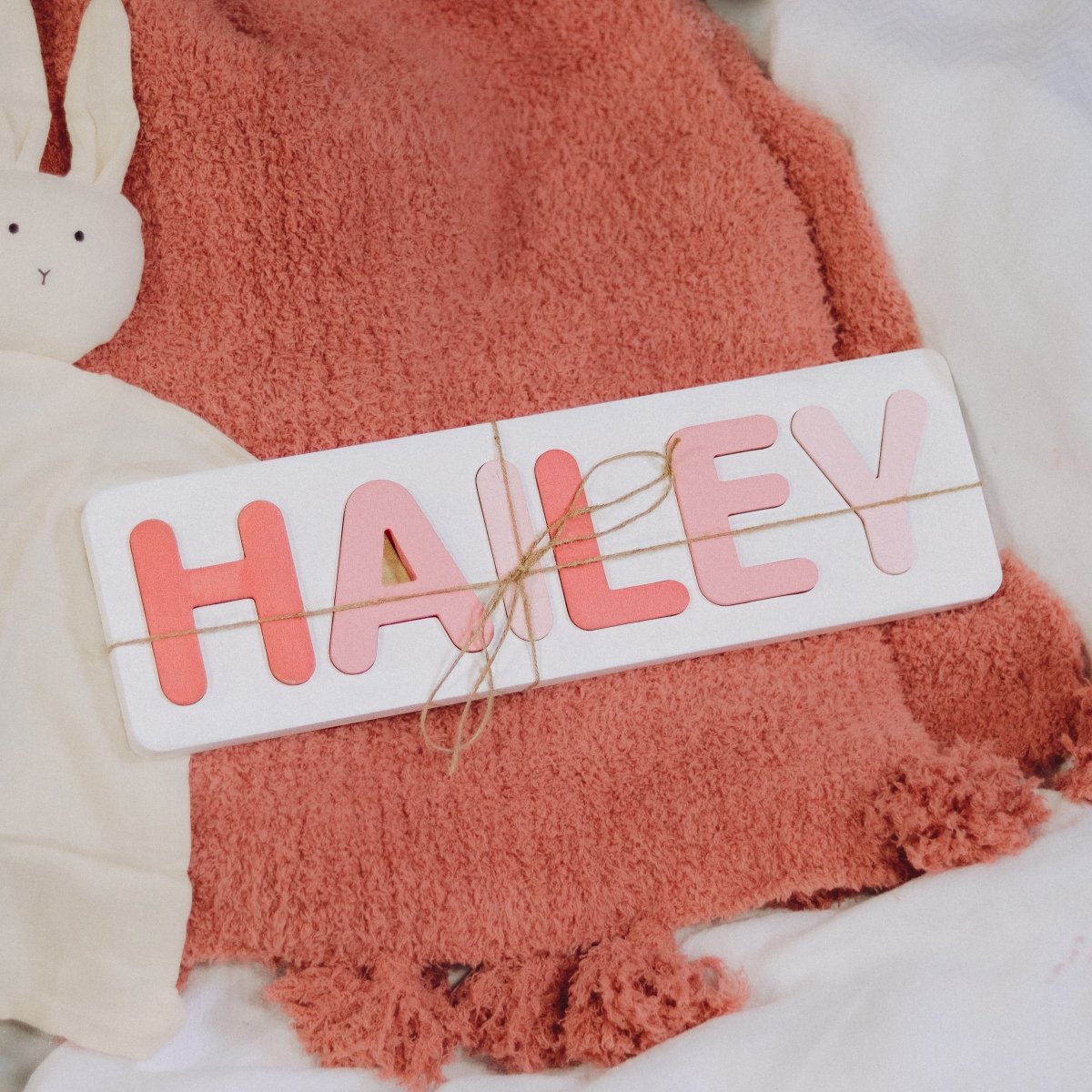 Custom wooden name board